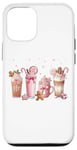 iPhone 12/12 Pro Ginger Man Cookies Christmas Coffee Latte Pink Xmas Season Case