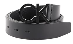 Calvin Klein Ceinture Homme Ck Buckle Belt 3.5 cm Ceinture Cuir, Noir (Black), 90 cm