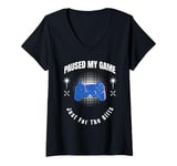 Womens Video Games Boys Christmas Gamer Christmas Gaming V-Neck T-Shirt