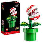 Lego Super Mario Plante Piranha, Figurine Articulée avec Tuyau et 2 Pièces de Monnaie, Kit de Modelage pour Adultes, Décoration Intérieure, Idée Cadeau pour Hommes, Femmes et Adolescents 71426