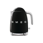 SMEG Bouilloire 1.7L 7 Tasses Arrêt Automatique Noir Années 50