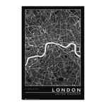 Grupo Erik London City Map Poster - 36 x 24 inches / 91.5 x 61 cm - Shipped Rolled Up - London Poster - Cool Posters - Art Poster - Posters & Prints - Wall Posters