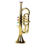 Trumpet 3 toner 3 färgade tangenter simuleringsspel Mini musikaliska blåsinstrument för barn födelsedag