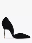 Kurt Geiger London Bond Suede Court Shoes, Black