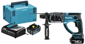 Perfo-burineur SDS Plus 18V + 2 batteries 5Ah + chargeur + coffret MAKPAC - MAKITA - DHR202RTJ