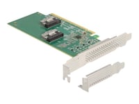 Delock - Kontrollerkort - 4 Kanal - U.2 Nvme - Låg Profil - Pcie 4.0 X16