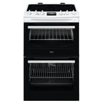 AEG 55cm Electric Cooker - White CCX1530ACW