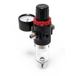 Xpotool - Régulateur de pression d'air & séparateur d'eau et manomètre jusqu'à 7bar 9,51mm (1/8) 12,91 (1/4)