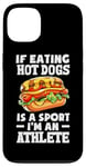 Coque pour iPhone 13 Si manger des hot dogs est un sport, je suis un athlète, un hot dog amusant