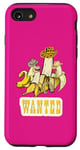 Coque pour iPhone SE (2020) / 7 / 8 Wanted Banana Western avec chapeaux de cowboy Fruits Veggie Chef