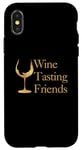 iPhone X/XS Gold Wine Glass Wine Tasting Friends Case