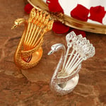 Style Metal Tableware Fruit Kitchen Gift Spoon Swan Spoon Teaspoon Coffee Spoon