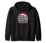 Matching Family Christmas 2024 Holiday PJs Festive Wear Zip Hoodie