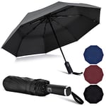 Vicloon Parapluie Pliant,Compact Parapluie Automatique-10 Sections - Compact,Petit,Parapluie de Voyage Résistant aux,Intempéries,Solide -pour Homme, Femme et Adolescents