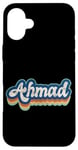 Coque pour iPhone 16 Plus Ahmad Prénom Garçon Style Vintage Années 70 80 Personnalisé