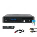 Pack SERVIMAT Récepteur TV satellite HD + carte Fransat PC7 + Câble HDMI + Câble 12V