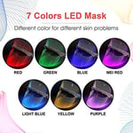 LED Beauty Mask LED Light Therapy Mask Photon Mask 7 Colors Beauty Skin Rejuvena