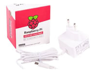 Raspberry Pi Power Supply 15.3w 5.1v/3a Eu Usb-c White