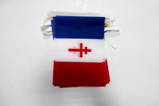 Guirlande 6 mètres 20 Drapeaux France libre 1940-1944 21x15 cm - Drapeau françai