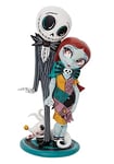 Enesco The World of Miss Mindy Presents Figurine Disney Miss Mindy Jack et Sally 20 cm Multicolore