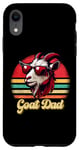 Coque pour iPhone XR Vintage Goat Dad G.O.A.T Best Goat Daddy Funny pour la fête des pères