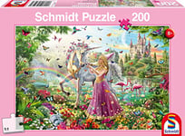 Schmidt Spiele-Beautiful Fairy in The Magical Wood Jurassic Park Puzzle, 56197, Multicolore