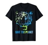 Earth Day Save The Planet Cute Tiger Women's Girls T-Shirt