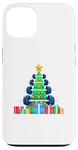 Coque pour iPhone 13 Christmas Tree Haltère Poids Haltérophile Gymnase