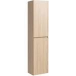 Naturel - Verona Armoire haute bois clair avec deux portes, 40x30x170cm (VERONAV40SD)