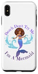 Coque pour iPhone XS Max Beach Don't Try Me I'm A Mermaid Funny Black Sirmaids Women