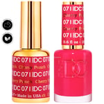 DND DC Duo Gel & Nail Polish Set - Cherry Punch 071 - 2 x 18ml