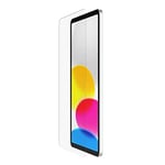 Belkin Protection d'écran ScreenForce™ TemperedGlass pour iPad 10e génération (compatible avec l'Apple Pencil, protection bord-à-bord, support Easy Align inclus, pose sans bulle d'air)