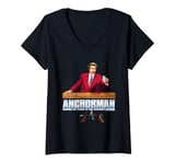 Womens Anchorman Legend Of Ron Burgundy With Scotch V-Neck T-Shirt