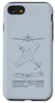 Coque pour iPhone SE (2020) / 7 / 8 Plans d'avion britannique Hawker Sea Hawk