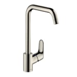 hansgrohe Focus M41 Mitigeur de cuisine 260, 1 jet, aspect acier inox, 31820800