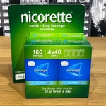 🟢 Nicorette Cools 2mg Icy Mint 160 Lozenges Nicotine (4 x 40 packs) Smoking Aid