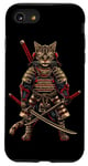 iPhone SE (2020) / 7 / 8 Cat Samurai Ninja Cat Samurai Art Ukiyo-e Case