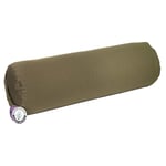 Bolster Olive Green Round Organic Cotton -- 60X16 Cm