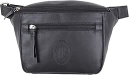 AC Milan AC Milan 143178, Sac Banane Unisexe-Adulte, Noir, Bandoulière, Noir, Tracolla