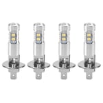 4 PièCes SéRies H1 led Ampoules de Conduite Brouillard Phare 6000K Super Blanc 200W