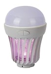 Élimine Les Insectes Jata Hogar MELI0320 et Lampe Portable avec 3 intensités. 6 Ampoules LED UV attrayantes. Résistant à l'eau. Zone d'action : 25 m². Utilisation intérieure et extérieure.