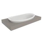 Flaminia IO Nedfelt Servant 90x48 cm, Milky White - IO4290LAT