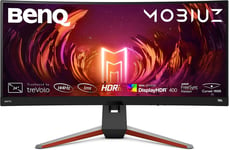 MOBIUZ EX3415R Écran Curved Gaming (34 Pouces, IPS, Ultrawide, 1440P, 144 Hz, 1ms, HDR 400, FreeSync Premium Pro, télécommande)