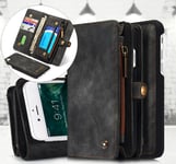 CaseMe Vintage 2-in-1 (iPhone SE3/SE2/8/7) - Harmaa