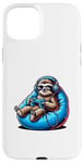 iPhone 15 Plus Sloth Gamer with Headphones and Controller Case