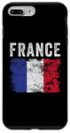 Coque pour iPhone 7 Plus/8 Plus Drapeau de la France vieilli – Hommes, femmes, enfants – Drapeau français