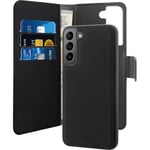 Folio 2 En 1 Samsung G S22 5g Coque Magnétique Noir Puro