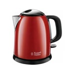 Bouilloire Electrique Compacte Rouge Russell Hobbs 24992-70 - Capacité 1L - Filtre Anti-Calcaire Amovible