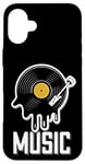 Coque pour iPhone 16 Plus Musique Disque Vinyle Tenue Rétro Pour Musiciens Et Concerts