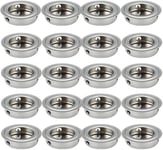 20pcs Poignées Rondes Encastrables Pour Porte Coulissante, En Acier Inoxydable, Diamètre 35mm